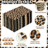 Zonon Brown,100 Leopard Print Guest Napkins Animal Disposable Guest Hand Towels Bathroom Cocktail Dinner Decorative