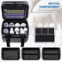 LIZSEN Large Medicine Storage Bag, Double Layer Pill Bottle Organizer Storage Bag with Lockable Zipper, Medication
