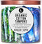 L. Organic Cotton Regular and Super Absorbency Compact Tampons, Multipack, 30 Count.