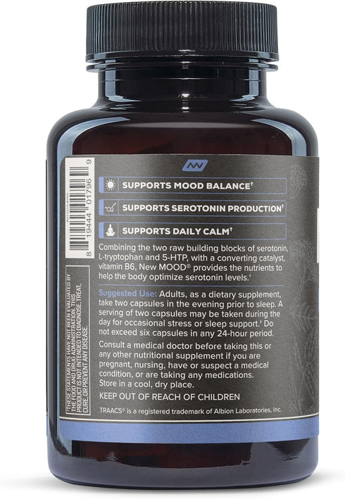 Onnit New Mood - 30 Count Stress Relief, Sleep and Mood Support Supplement