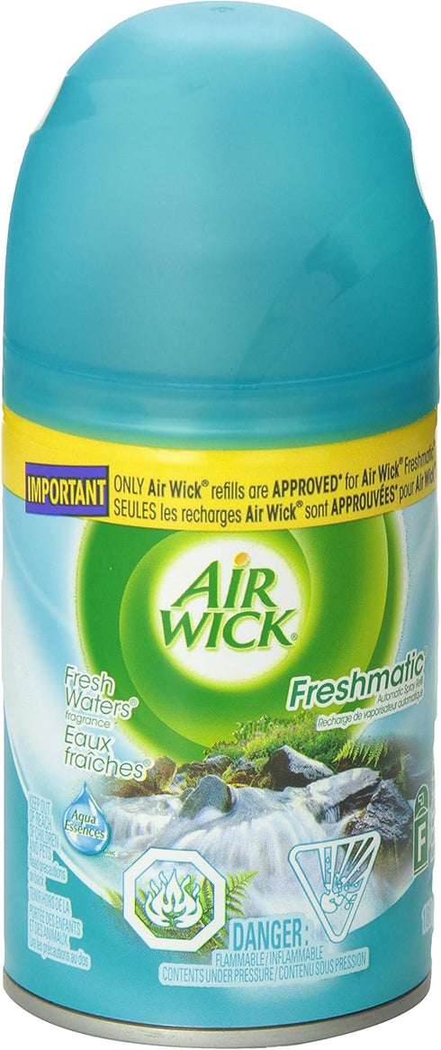 Air Wick Automatic Air Freshener Spray Refill, 1ct, Fresh Waters, Essential Oils