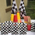 LYT 30 PCS Black and White Checkered Racecar Gift Bags - Birthday Party Supplies for Kids Race Car Theme
