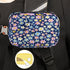 Honeybaby Small Flowers Printed Pill Case Bag Portable Weekly Pill Organizer Travel Pill Organizer Case Bag with Zipper