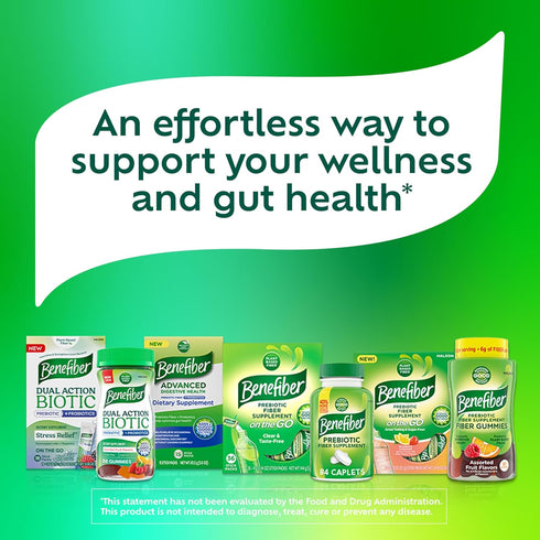 Benefiber On the Go Prebiotic Fiber Supplement Powder - Daily Fiber, Unflavored, 28 Sticks (3.92 Ounces)