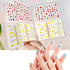 Nail Sticker Album Storage Book with 144 Slots for Nail Art Decals Stickers Organizer Display Book, No Stickers Included