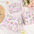 100 Sheets Pink Magnolia Flowers Printed Tissue Paper, Floral Pattern and Leaves Art Decorative Tissue for Gift Wrapping