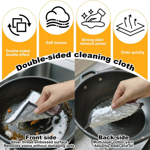 Kit,5 XANGNIER Cast Iron Scrubber Cleaning Pcs Cast Iron Skillet Cleaner Care Kit Tools Accessories