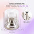 PANA Round Cake Tier Nail Drill Bit Holder Display Organizer Case, Dustproof Carbide Bit Storage Container Box for