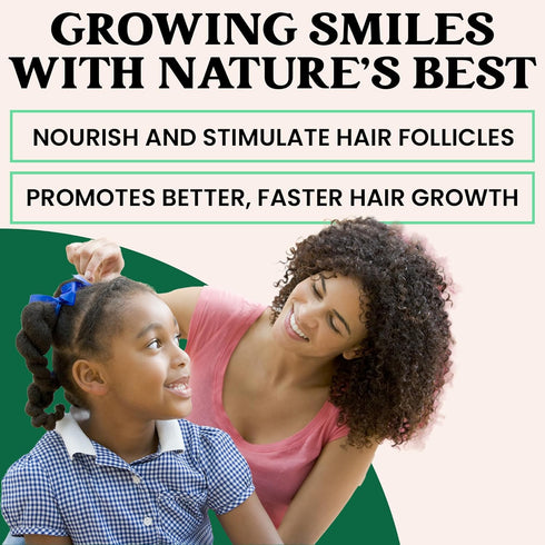 J'Organic Solutions Natural Kid's Hair Growth Stimulator, Hair Grease with Lanolin, Sweet Almond Oil, Castor Oil