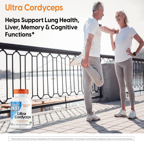 Doctor's Best Ultra Cordyceps, Non-GMO, Vegan, Gluten Free, Soy Free, 60 Veggie Caps