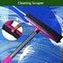 Carpet Hair Removal Broom with 48'' Telescoping Handle, Rubber Broom Carpet Rake for Pet Hair Dust Removal, Daily