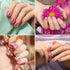 Nail Kit Set Professional Acrylic, 12 Glitter Acrylic Powder Kit, Nail Art Tips and Decoration for Beginners