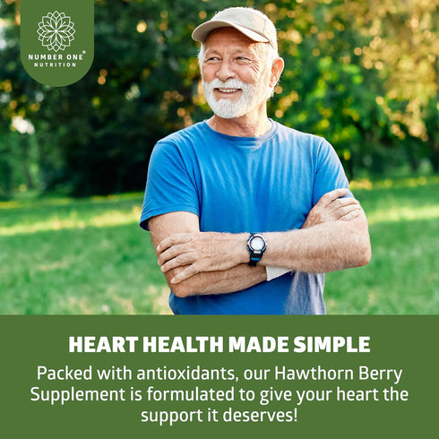 N1N Immunity, 120 Count Number One Nutrition Premium Hawthorn Berry Extract, Max Strength Hawthorn Berry Capsules