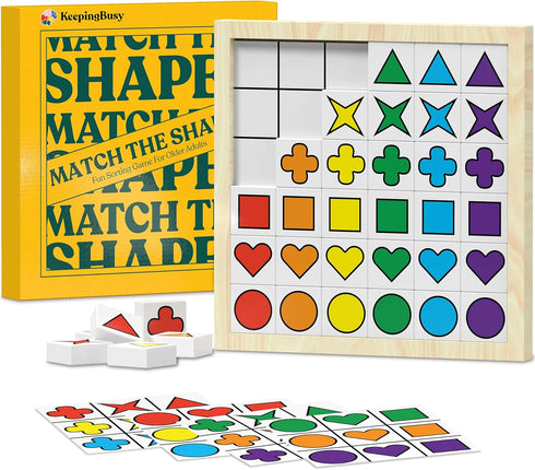 Keeping Busy Match The Shapes Brain Games for Seniors with Dementia Activities