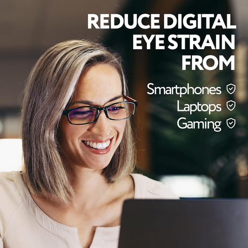 Prospek Blue Light Reading Glasses, Anti-Glare for Computer Use, Clear Lens 3.0 Diopters