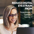 Prospek Blue Light Reading Glasses, Anti-Glare for Computer Use, Clear Lens 3.0 Diopters