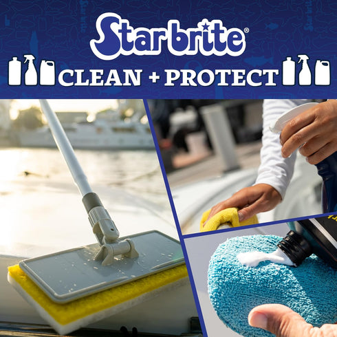 STAR BRITE Concentrated Sail & Canvas Cleaner, 16 Oz, Deep Cleans & Protects All Fabrics, Makes 64 Oz Cleaner