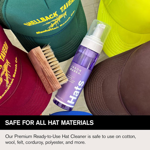 Jason Markk Premium Ready-To-Use Hat Cleaner, 7 fl oz, Fragrance-Free, Safe for All Materials, No Water Needed.