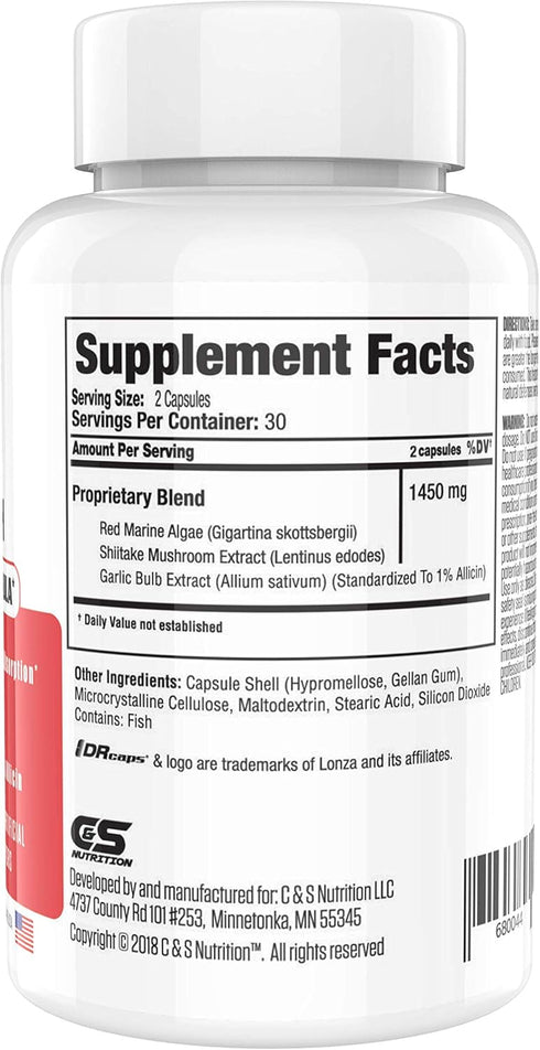 Herp Rescue Healing Power Vanish, Immune Support for Women, Mushroom Supplement, 60 Capsules