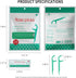 Mint Dental Floss Picks, 400 Count Tooth Picks Flossers with Portable Travel Cases (Mint)