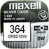 Maxell Silver Oxide Watch Battery SR621SW Low Drain Replaces 364