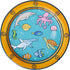 C.R. Gibson TW12-25638 Under the Sea Disposable Paper Dinner Plates, 10.25" Diameter,