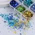 Laser Nail Art Sequins, 3D Irregular Multi-Shaped Glitter Flakes for Manicure Decoration, Nail Art Supplies Kit