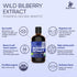 Wild Bilberry Extract for Eyes, USDA Organic 3.4oz Liquid Supplement with High Bioavailability