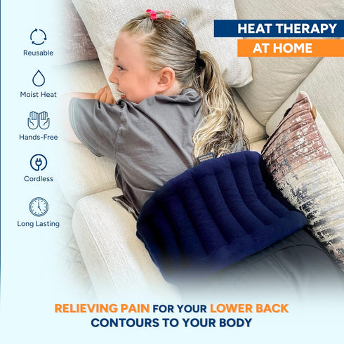 SunnyBay Microwave Heating Pad, Microwavable Hot or Cool Bean Bag Wrap for Neck, Shoulder, Knee, Back Pain, 10x18 Inch