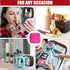 Hushee 4 Pcs Clear Nylon Makeup Bag Set, Preppy PVC Travel Toiletry Bags for Women, Waterproof Storage Organizer