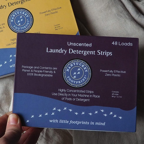 Premium Unscented Laundry Detergent Sheets, 48 Count, Plastic-Free, Non-Toxic, Liquidless