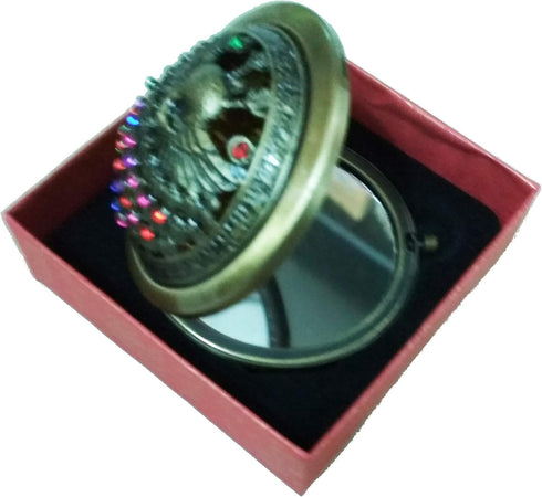 Purpledip Vanity Mirror 'Vintage Beauty' Makeup Accessory, Royal Design (12018)