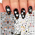 TailaiMei 1500 Pcs Halloween Nail Decals Stickers - 12 Sheets Self-Adhesive DIY Nail Art Tips Stencil for Halloween