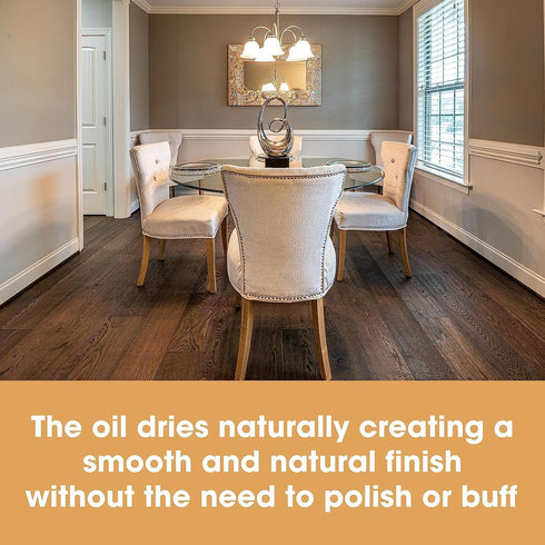Furniture Clinic Wood Floor Maintenance Oil - Restores & Protects Oiled Wood Flooring, 17oz / 500ml
