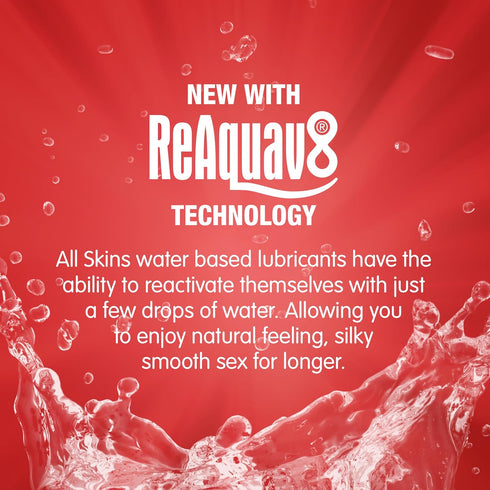 Skins Strawberry Flavored Lube Gel - Flavored Adult Lube for Oral and Fruity Edible Lubricants