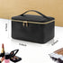 OCHEAL Makeup Bag, Portable Cosmetic Bag, Large Capacity Travel Makeup Case Organizer, Black Toiletry Bag for Girls