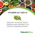 Natures Plus Vitamin D3 (Cholecalciferol) 2500 iu, 90 Softgels - Bone, Heart & Immune Support, Gluten-Free
