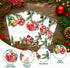 HiEnjoin 50PCS Christmas Paper Napkins - Disposable Xmas Balls Holiday Napkins Snowflake Holly Pine Cone Paper Napkins
