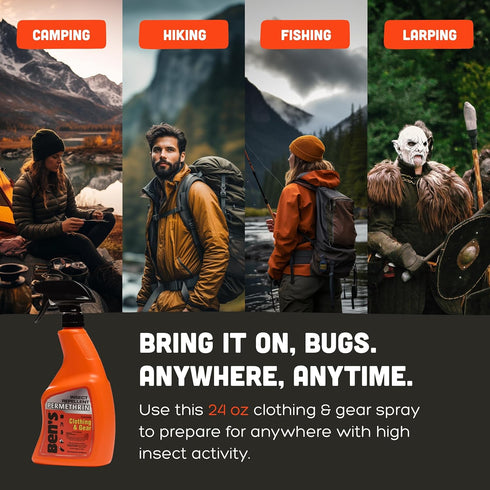 Ben's Clothing & Gear Insect Repellent, 24 Fl Oz, Pump Spray