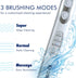 Solo Electric Toothbrush with 10 Brush Heads + 1 Interdental, Charcoal Bristles, Rechargeable, 3 Brush Modes