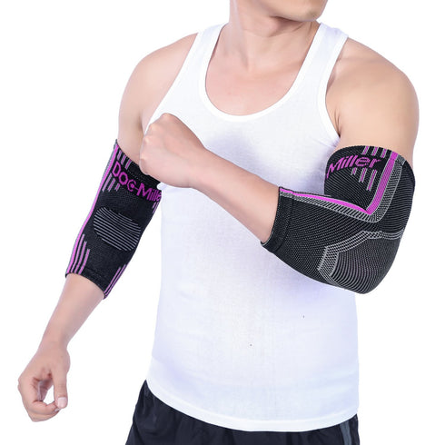 Doc Miller Compression Elbow Brace: Support for Tendonitis, Bursitis, Tennis, Arthritis, Workouts - 2 Packs, Pink,