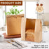Hoewina 100Pcs 50PCS Storage(50% 13.7x8.3x3.5 Sourdough Paper Bread Bags for Homemade Bread with Window, Includes Label