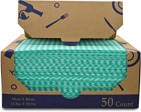 Heavy Duty Wipes, 50 Pieces Reusable Dish Cloths for Multi-use Cleaning