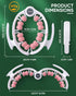 ONUEMP Cellulite Massager Roller, Cellulite Remover Muscle Roller, Fascia Massage Tool for Thigh, Leg, Waist
