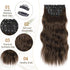 Vigorous Clip in Hair Extensions 20Inch Hair Extensions Clip Ins 6Pcs Long Wavy Hairpieces(Medium Brown)