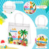 H1vojoxo Summer 24PCS Summer 7.9 3.2 7.9 Inch Hawaiian Gift Bags - Hello Clear Gift Bags with Handle x x Reusable PVC