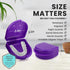 FRESH KNIGHT Retainer Case (2 Pack) with Vent Holes, Perfect for Denture, Mouth Guard, Aligner (Purple)