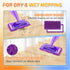 6 Pack Wet Jet Pads Refills for Swiffer WetJet, Washable Reusable Mop Pads for Hardwood Floor Cleaning (Mop Not