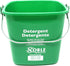 Small Green Detergent Bucket - 3 Quart Cleaning Pail - Set of 3 Square Containers by Noble Products