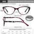 EYEURL Cat Eye Reading Glasses for Women, Set of 2 Blue Light Blocking Readers +1.75 Fashion Computer Eyeglass Spring